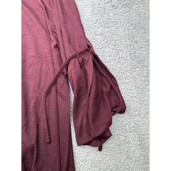 Loft Flutter Split tie sleeve tunic sz small - Picture 2 of 7